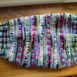 Chilly Dog 100% Wool Sweater Purple Woodstock style